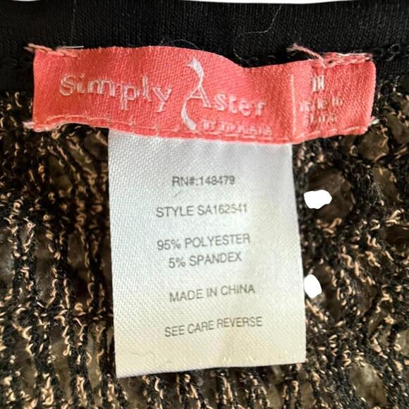 Simply Aster Mixed Animal Print Mesh Patchwork Cardigan Top M Boho Chic - Picture 3 of 5